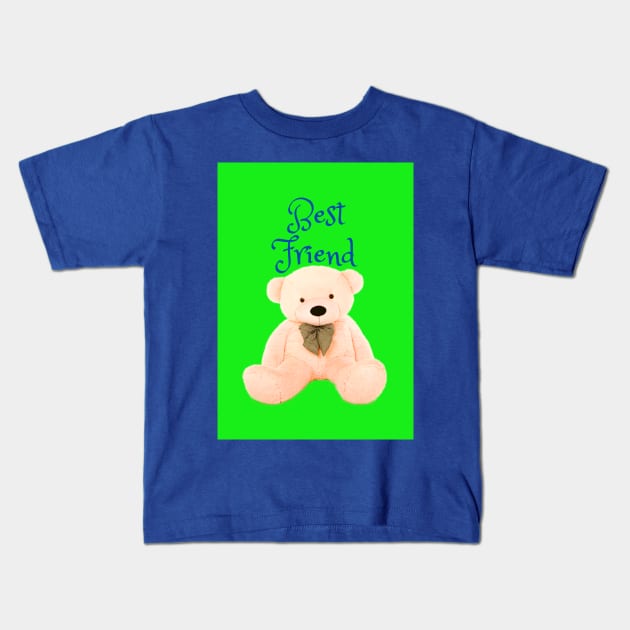 Best Friend Kids T-Shirt by Leonzio Art 